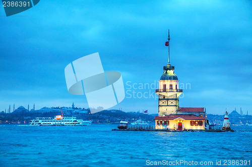 Image of Maiden's island in Istanbul, Turkey