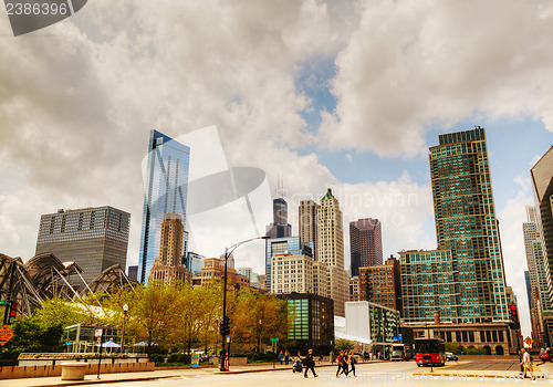 Image of Cityscape of Chicago with the Willis Tower (Sears Tower)