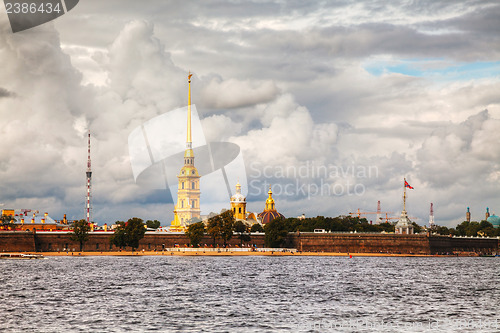 Image of Overview of Saint Peter and Paul fortress in St. Petersburg