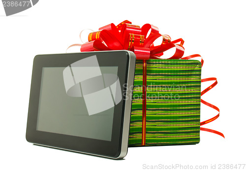 Image of Electronic book reader with present box
