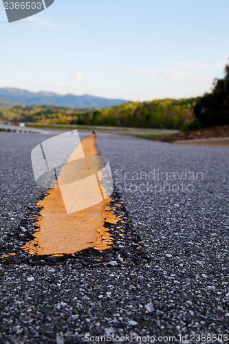 Image of Dividing line of the freeway