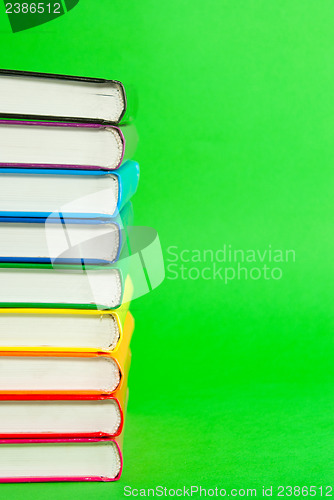 Image of Stack of books' spines 