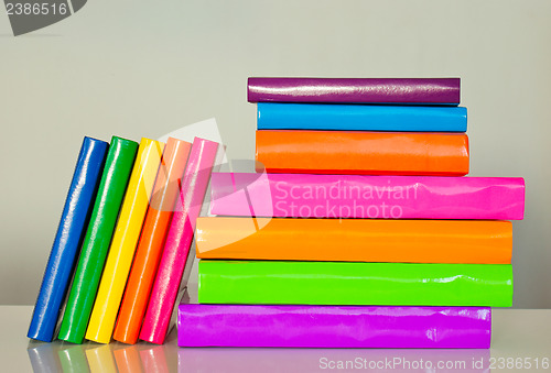 Image of A lot of colorful books