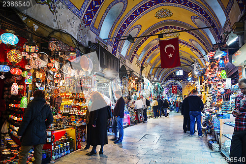 Image of Grand Bazaar in Istanbul interior