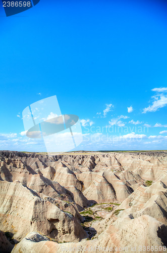 Image of Scenic view at Badlands National Park, South Dakota, USA