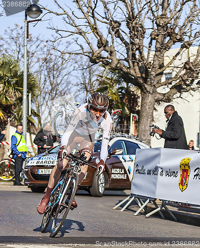 Image of The Cyclist Bardet Romain- Paris Nice 2013 Prologue in Houilles