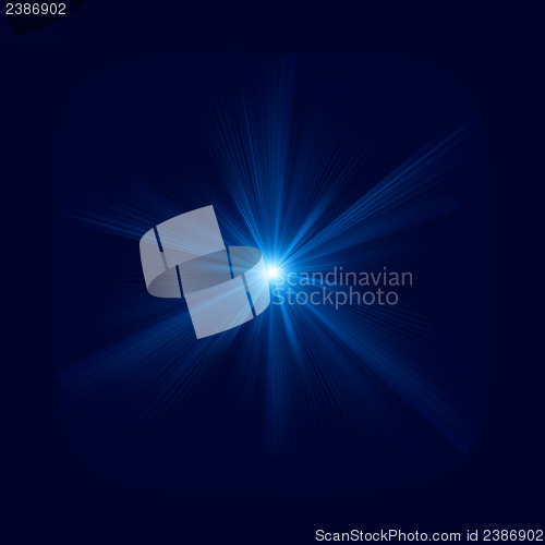 Image of Blue light burst 20130807-1