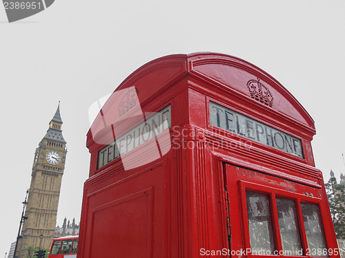 Image of London telephone box