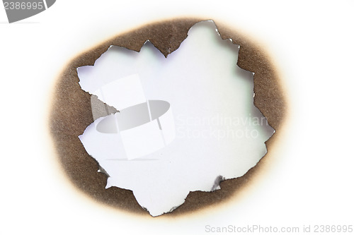 Image of burned paper