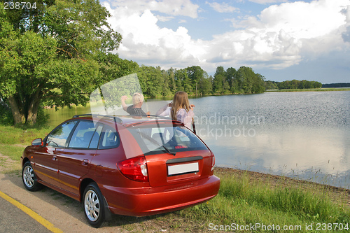 Image of Journey to families on car