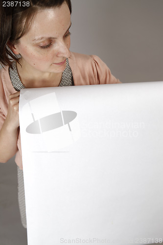 Image of Holding a banner