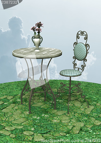 Image of Vintage Table and Chair