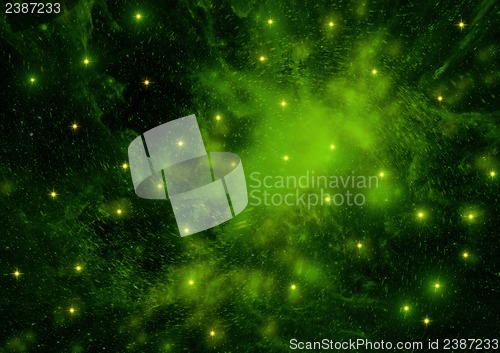 Image of galaxy in a free space