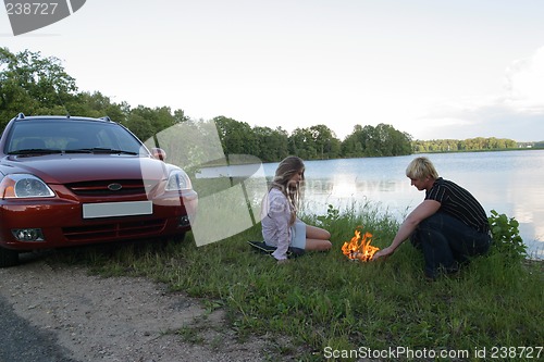 Image of Journey to families on car