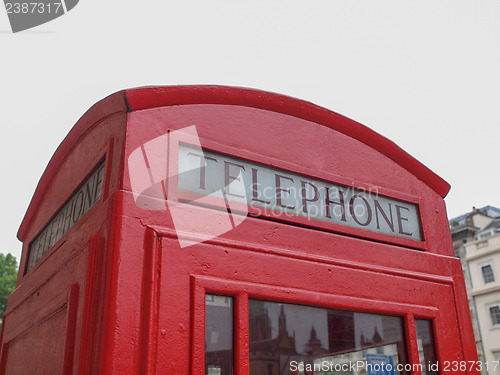 Image of London telephone box