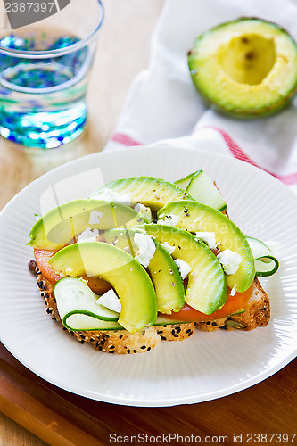 Image of Avocado with Feta sandwich