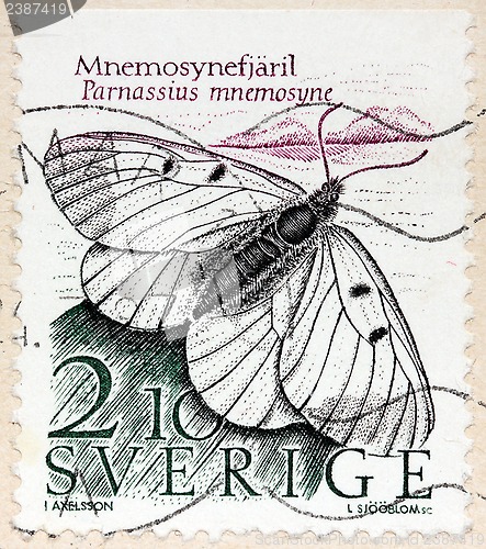 Image of Clouded Apollo Stamp