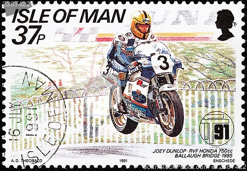 Image of Motorcycle Race Stamp #2