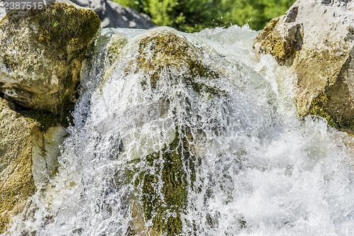 Image of Short-term exposure of a waterfall