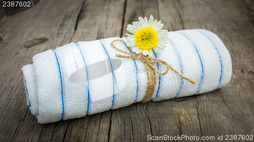 Image of Towel With a Flower