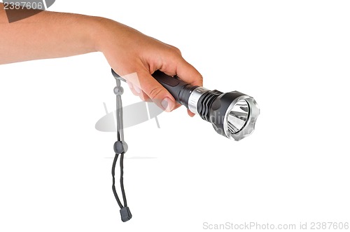 Image of Hand hold powerful LED flashlight