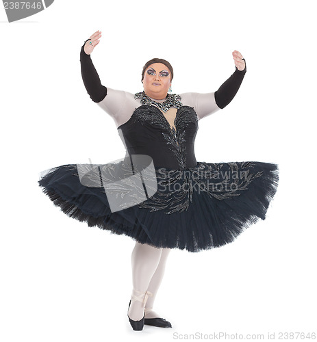 Image of Drag queen dancing in a tutu