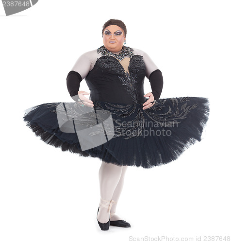 Image of Drag queen dancing in a tutu