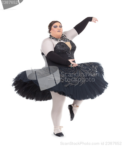 Image of Drag queen dancing in a tutu