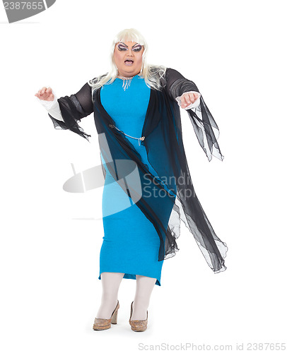 Image of Drag queen dressed as a female singer