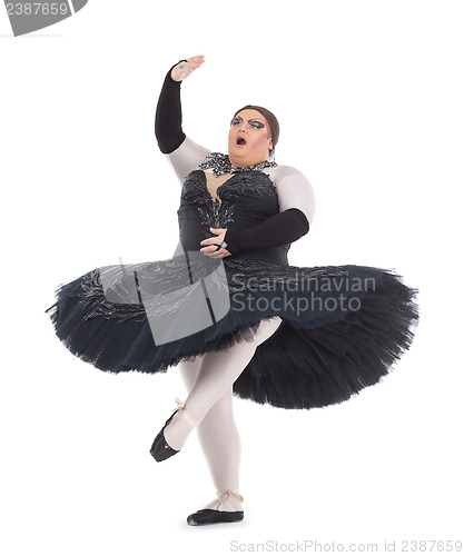 Image of Drag queen dancing in a tutu