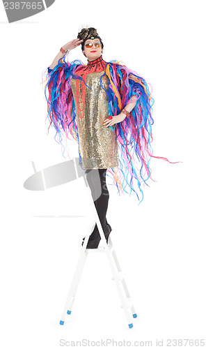 Image of Fashion conscious drag queen