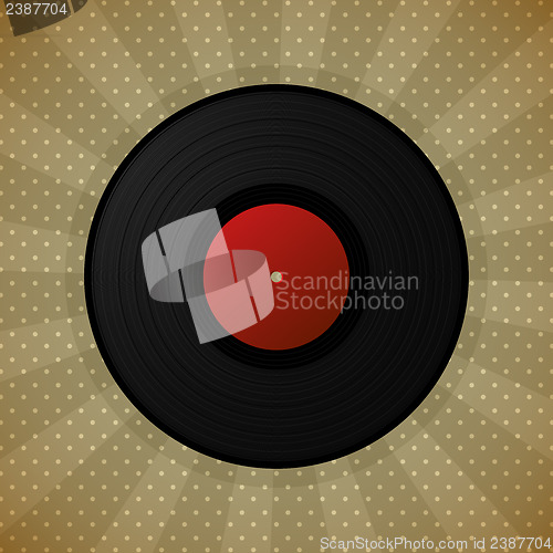 Image of Black vinyl record