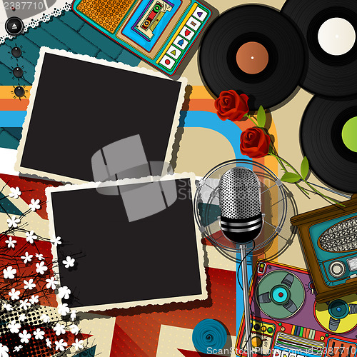 Image of Music collage backound