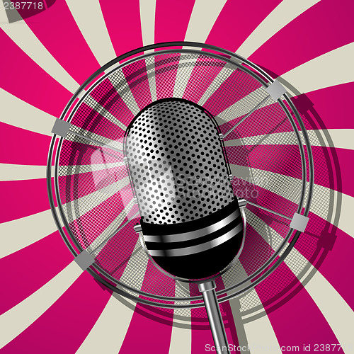 Image of Retro style microphone