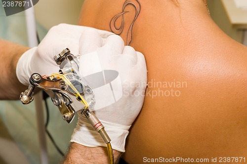 Image of tattoo making