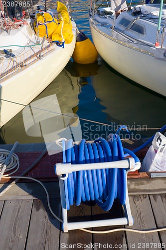 Image of Yachts in marina