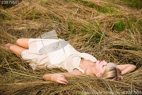 Image of relaxing girl