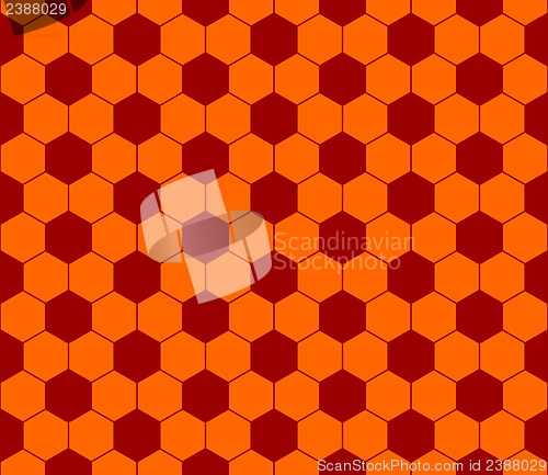 Image of Seamless football pattern red orange. EPS 10