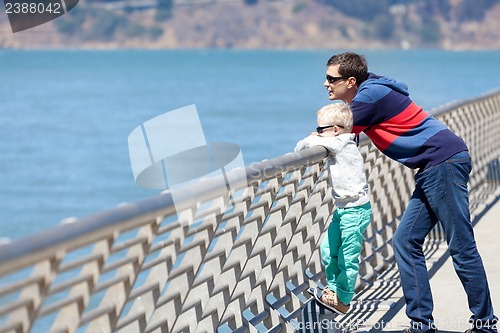 Image of family at the bridge