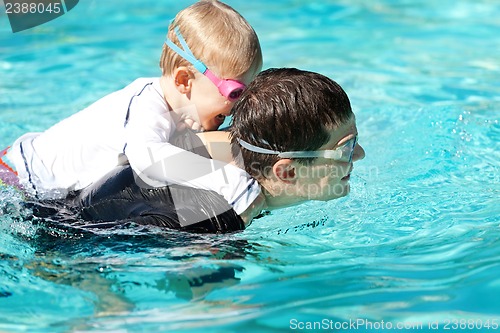 Image of family at swimming pool