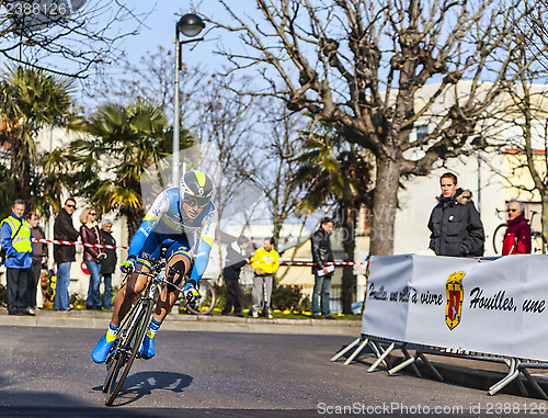 Image of The Cyclist Keukeleire Jens- Paris Nice 2013 Prologue in Houille