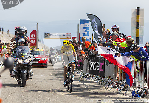 Image of Yellow Jersey on Mont Ventoux