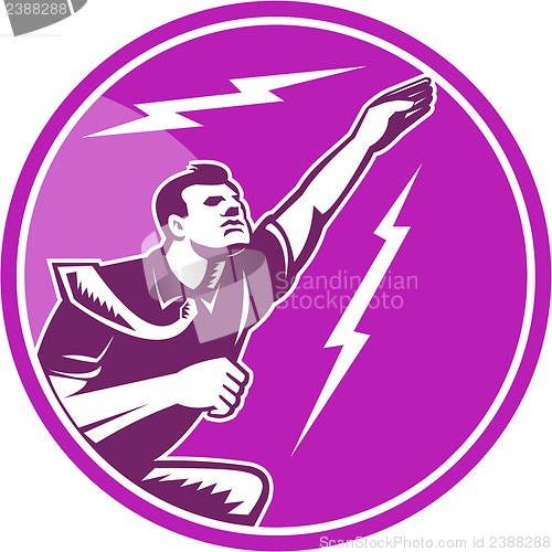 Image of Businessman Rebounding Flying Up