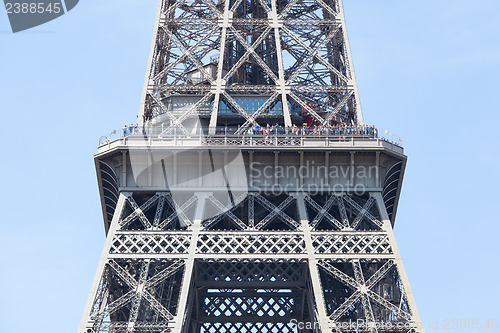 Image of View on the Eiffel tower