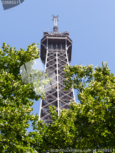 Image of View on the Eiffel tower