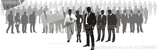 Image of People with network boss on front