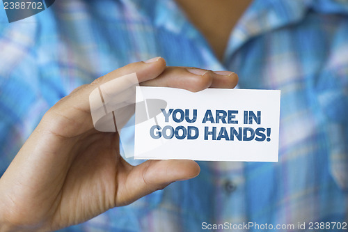 Image of You are in Good hands