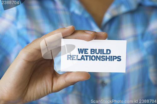 Image of We build Relationships