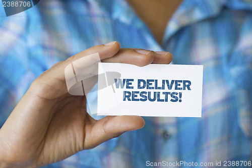 Image of We Deliver Results