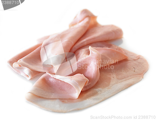 Image of sliced pork ham